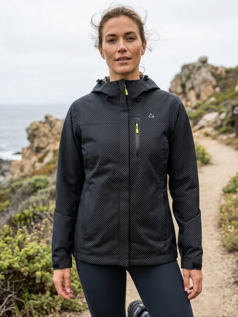Paradox Women's Waterproof Hooded Rain Jacket. Size Large.